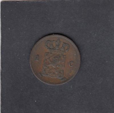 Beschrijving: 1 Cent WILLEM III